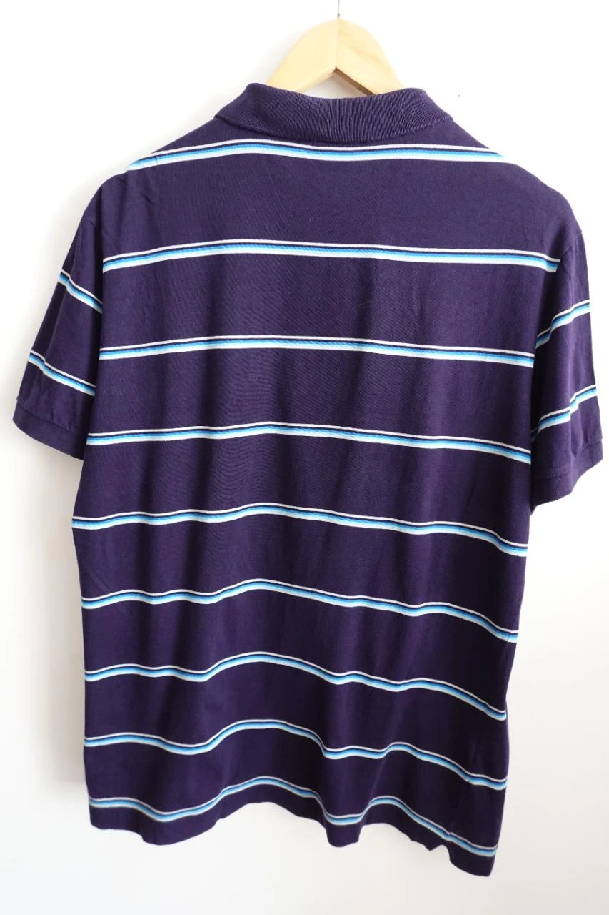 Polo Lacoste Sport de rayas azules talla L – photo 2